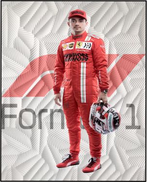 2021 Charles Leclerc Ferrari F1 Race Suit