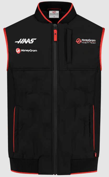 Haas Racing F1 2023 Men's Team Lightweight Vest - Black