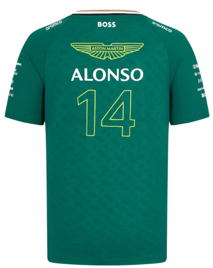 Aston Martin Aramco F1 2024 Fernando Alonso Team Driver T-Shirt