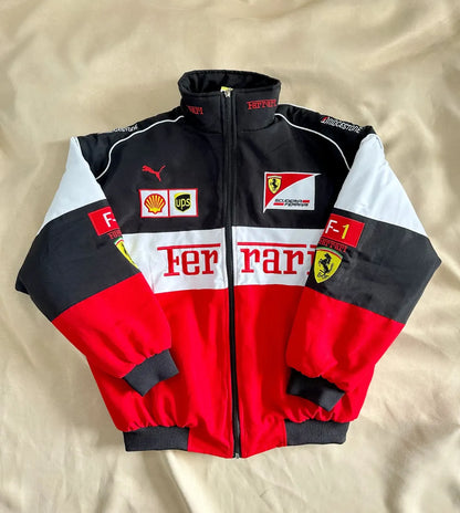 F1 Vintage Ferrari Jacket Red - White - Black