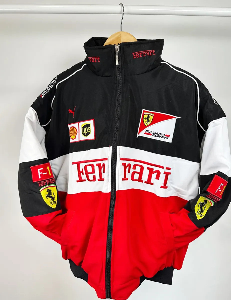 F1 Vintage Ferrari Jacket Red - White - Black