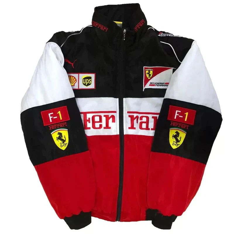 F1 Vintage Ferrari Jacket Red - White - Black