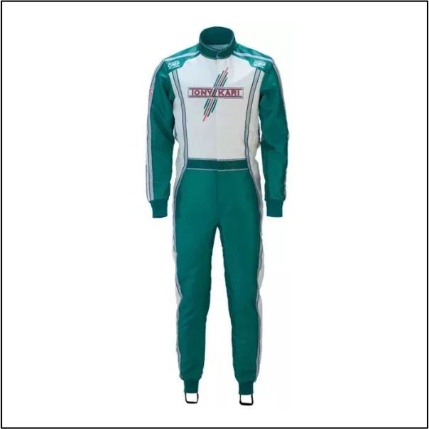 2024 tony Kart Team Suit Green - White