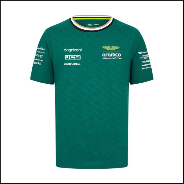 Aston Martin Aramco F1 2024 Fernando Alonso Team Driver T-Shirt