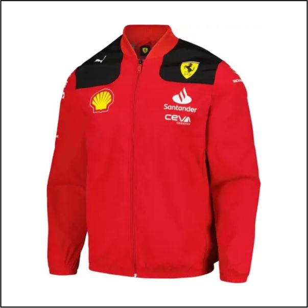 PUMA Men's Puma Red Scuderia Ferrari Team Full-Zip Jacket