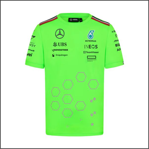 Mercedes AMG Petronas F1 2024 Team Set Up T-Shirt