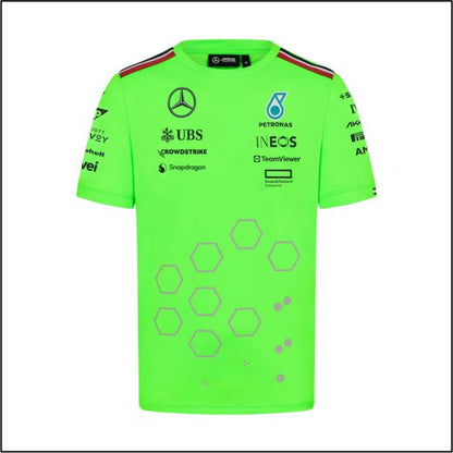 Mercedes AMG Petronas F1 2024 Team Set Up T-Shirt