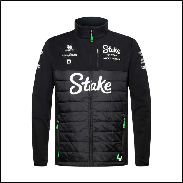 2024 Stake F1 Kick Sauber Team Seasonal Jacket Black