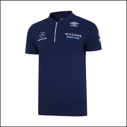 Williams Racing 2021 Team Media Polo Shirt- Navy Blue