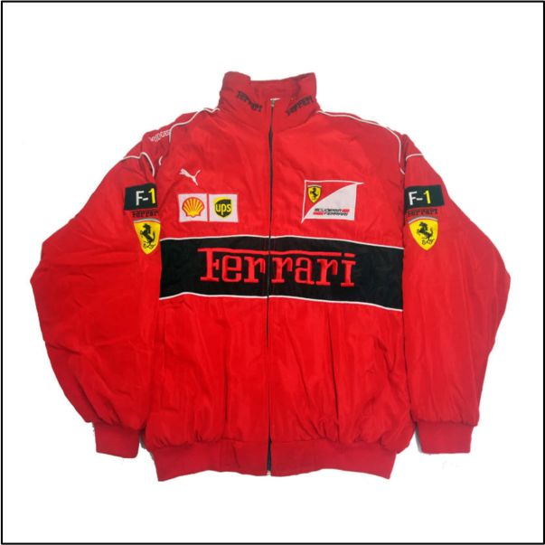 F1 Vintage Ferrari  Jacket Red