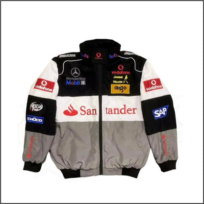 Mercedes Benz F1 Vintage jacket Black Gray