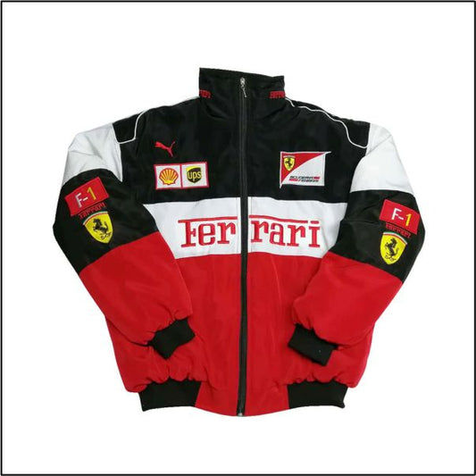 F1 Vintage Ferrari Jacket Red - White - Black