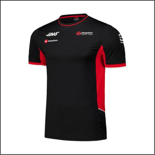 Men's Black Haas F1 Team Fitted T-Shirt