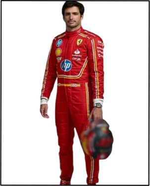 2024 Carlos Sainz Monaco GP Scuderia Ferrari Hp F1 Race Suit