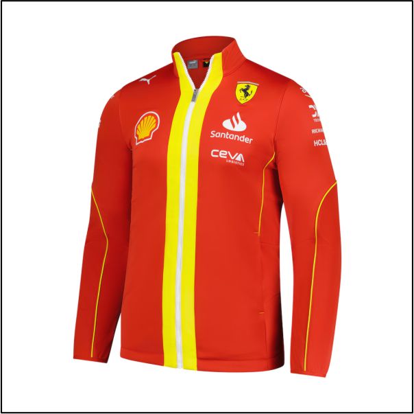 Scuderia Ferrari 2024 Replica Team Softshell Full-Zip Jacket