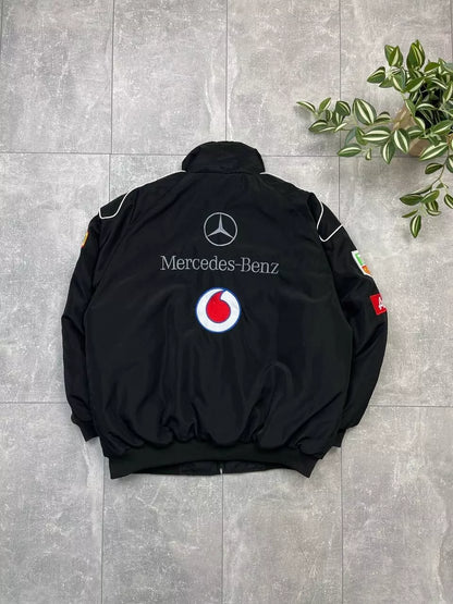 F1 Vintage Mercedes Benz Vodafone Jacket Black