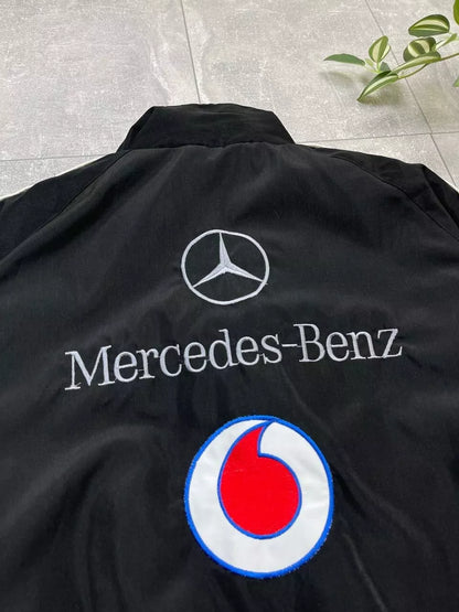 F1 Vintage Mercedes Benz Vodafone Jacket Black