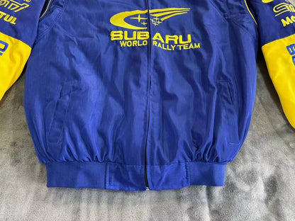 Subaru F1 Vintage jacket Blue Yellow