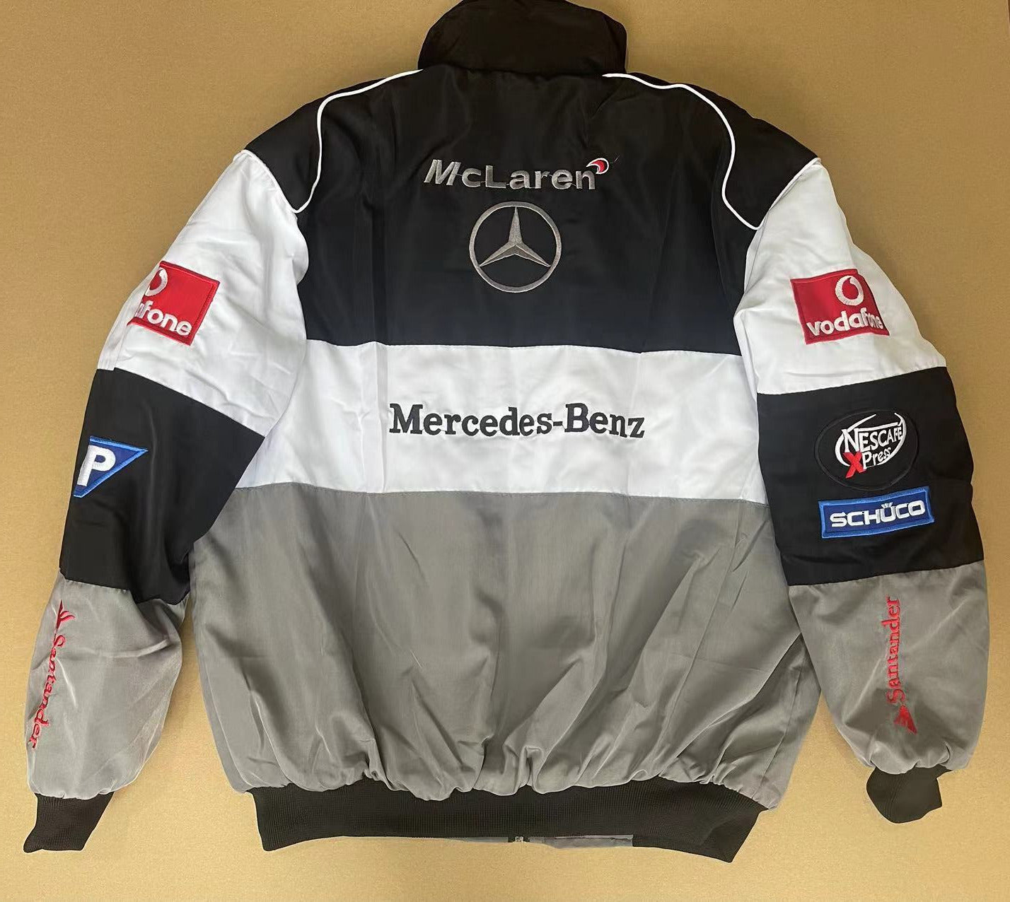 Mercedes Benz F1 Vintage jacket Black Gray