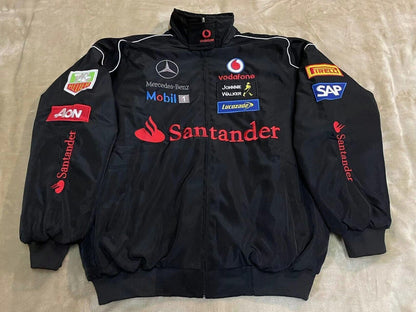 New Mercedes Benz F1 Vintage jacket Black