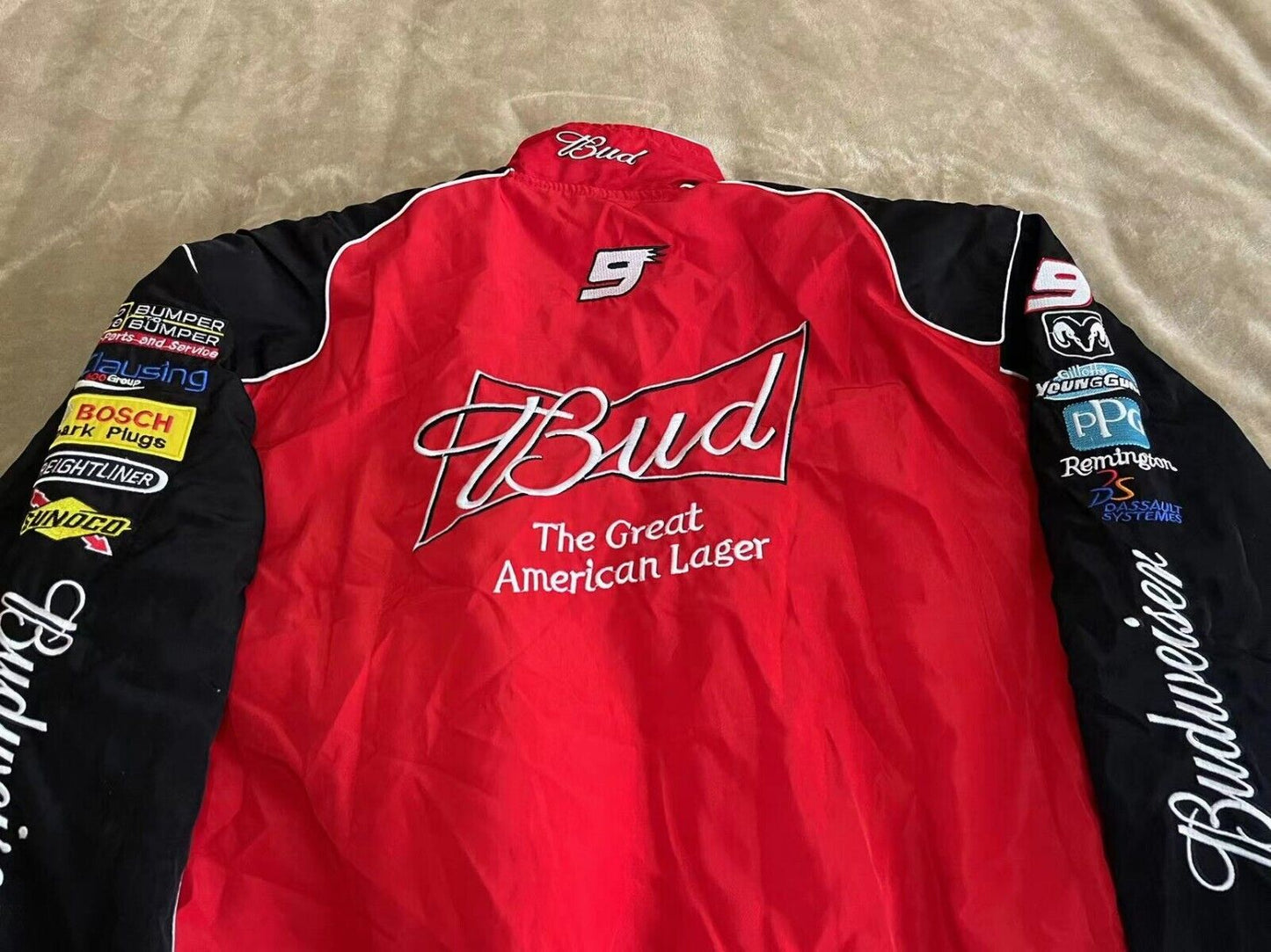 New Budweiser F1 Vintage Racing jacket Red