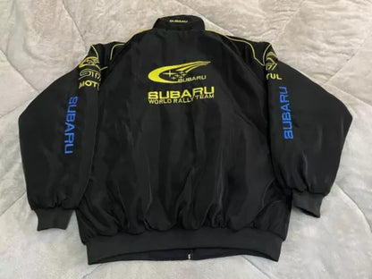 F1 Vintage Subaru Jacket Blue - Black